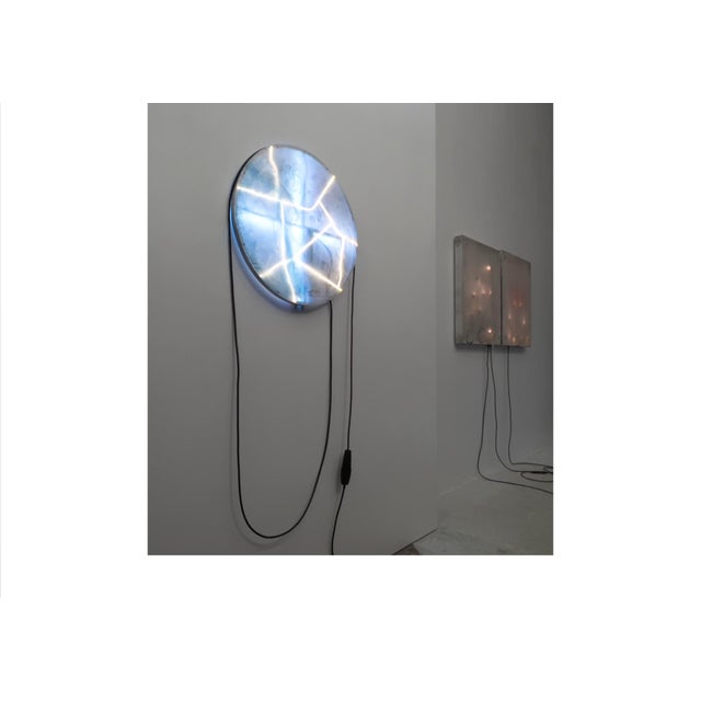Split Ground Moon Wall Light by Joachim Ramin for Early Light For Sale - Image 6 of 6