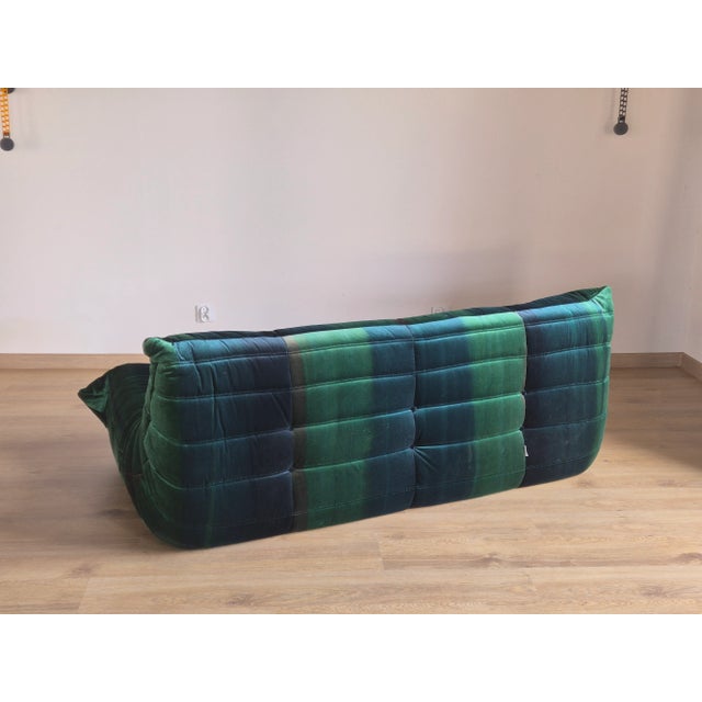 Togo Sofa in Velvet by Michel Ducaroy for Ligne Roset For Sale - Image 13 of 15