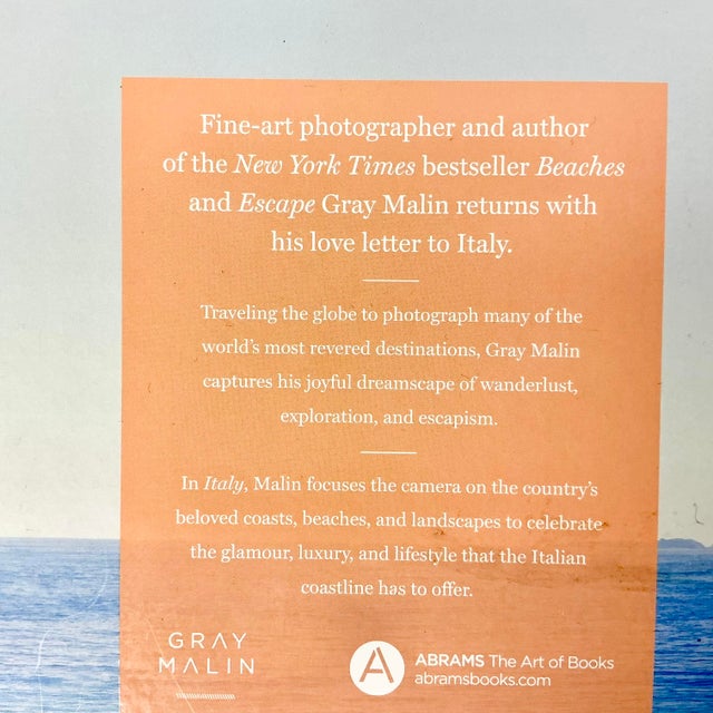 Paper Contemporary Coastal Italian Photography Coffee Table Book, ‘Italy’ by Gary Malin. For Sale - Image 7 of 15