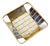 Italian Modern Silver and Gold Metal Basket, 1970s For Sale