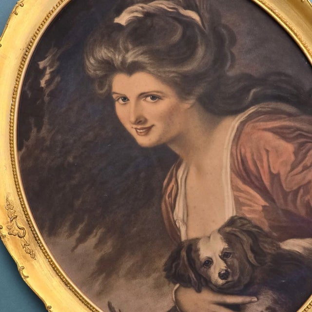 Sir Joshua Reynolds & George Romney, Lady Hamilton & Lady Somerset, 1700s, Lithographs, Set of 2 For Sale - Image 4 of 18