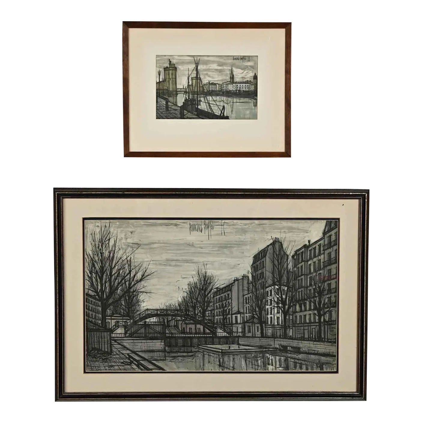 Vintage MCM St Martin Canal & France Port De La Rochelle Bernard