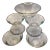 Platinum Rim Noritake Salad Bowl Set- Set of 7 For Sale