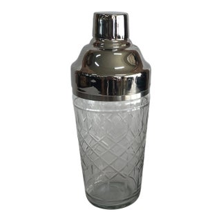 Late 20th Century Cut Crystal Cocktail Shaker For Sale