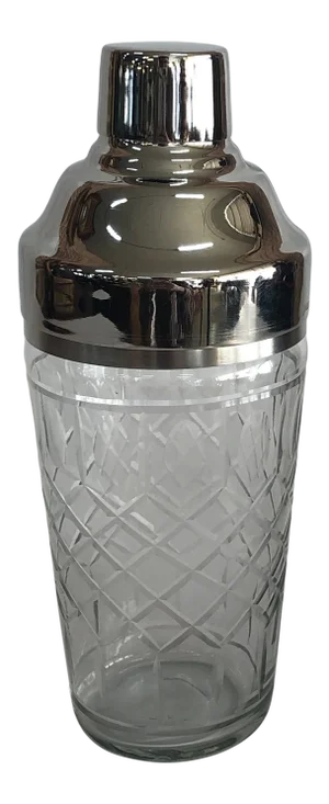 Late 20th Century Cut Crystal Cocktail Shaker