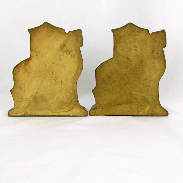 Metal Pair of Antique Cast Iron Camel Driver & Camel Bookends For Sale - Image 7 of 8