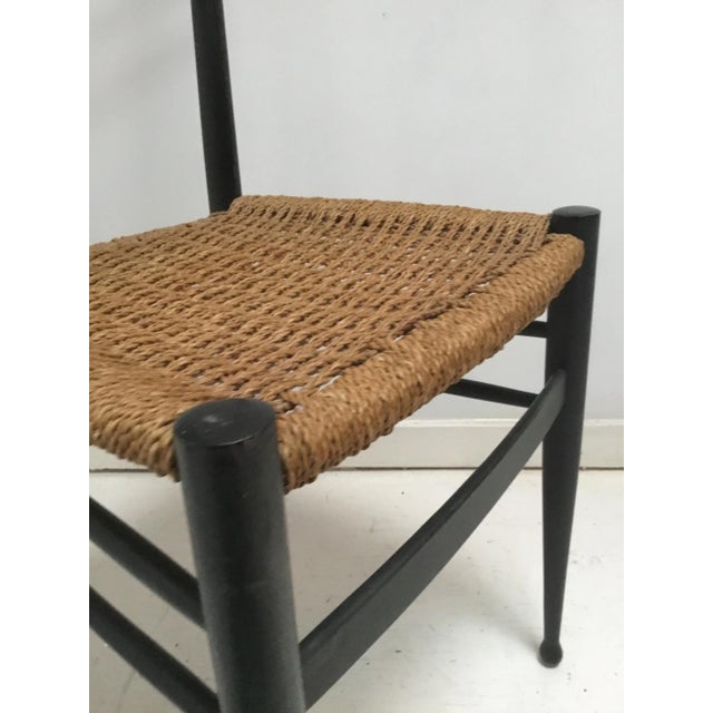 Mid-Century Modern Vintage Italian Wooden Dining Chair For Sale - Image 3 of 6
