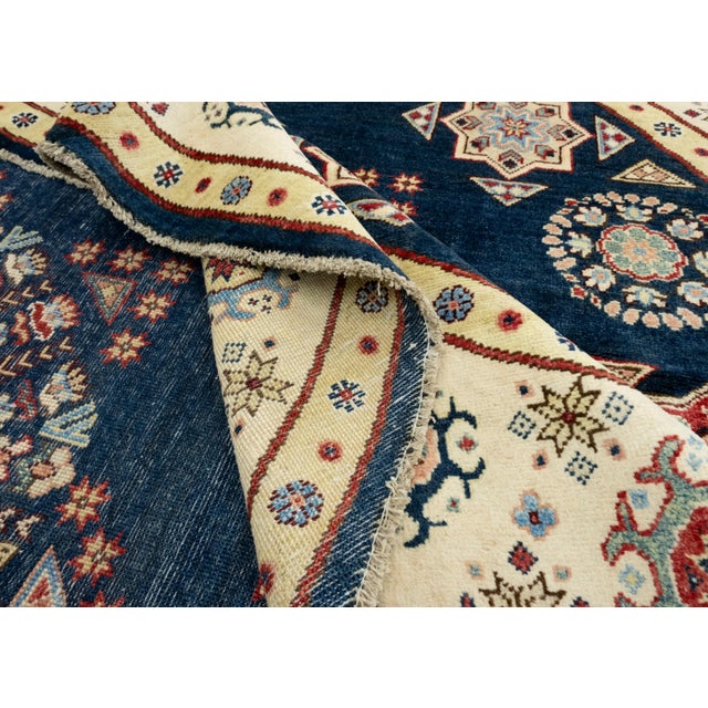 Oriental Hand Knotted Round Rug 8' x 8' #17101 For Sale In Houston - Image 6 of 8