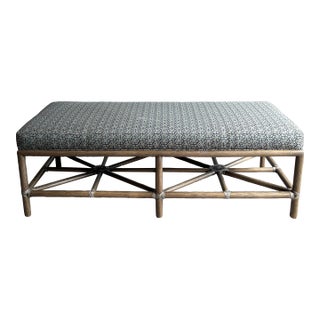 Late 20th Century McGuire Furniture “Cat’s Cradle” Bench by Barbara Barry For Sale