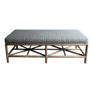 Late 20th Century McGuire Furniture “Cat’s Cradle” Bench by Barbara Barry