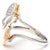 Contemporary 18KWR Diamond Butterflies Ring, size 4.5 For Sale - Image 3 of 5