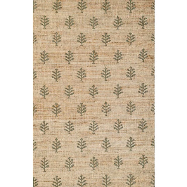 Erin Gates by Momeni Orchard Verdure Natural Hand Woven Wool and Jute Area Rug 3'6" X 5'6" For Sale