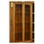 Large walnut and gilded wood bookcase, decorated with rich gilded wood appliqués and carved plant motifs. The front...