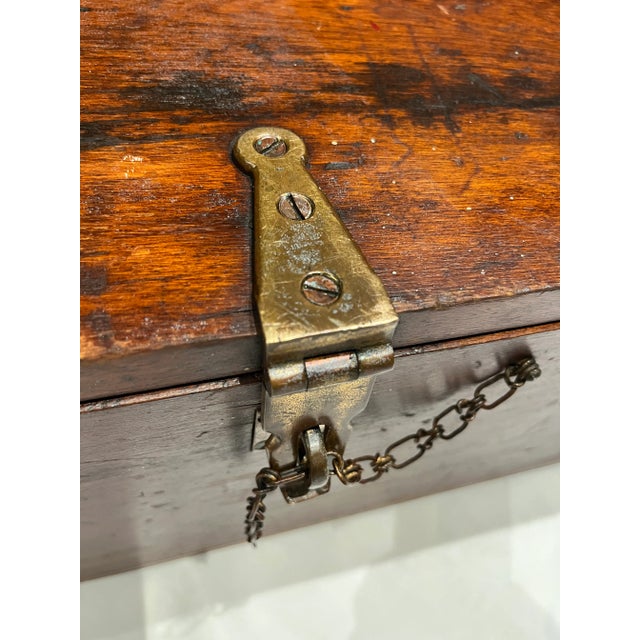 Antique Railroad Engineer’s Tool Chest With Bronze Mounts From Adams & Westlake Company Chicago For Sale - Image 13 of 13