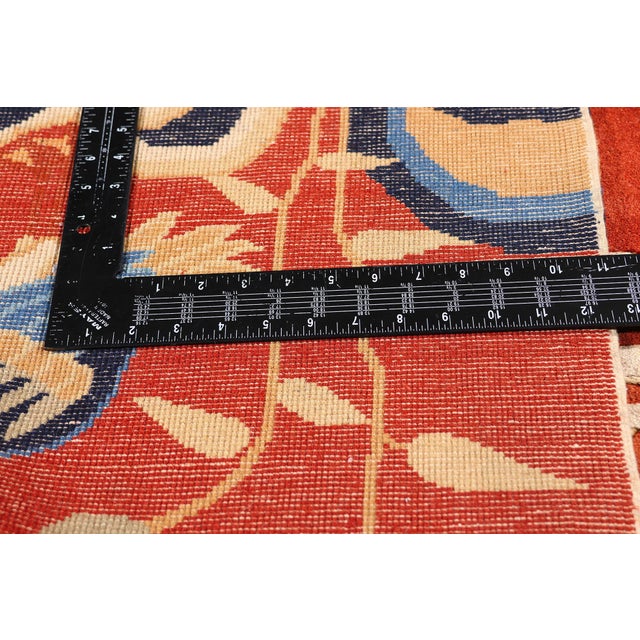 Textile Vintage Chinese Pictorial Rug, 09'11 X 07'11 For Sale - Image 7 of 10