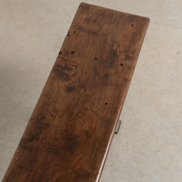 Early 20th Century Early 20th Century French Chestnut Bench For Sale - Image 5 of 16