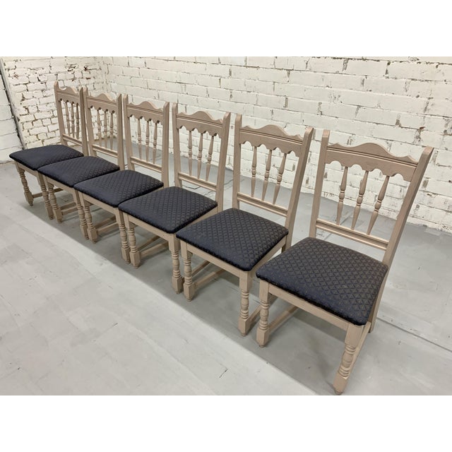 Country Style Dining Chairs Set of 6 Chairish