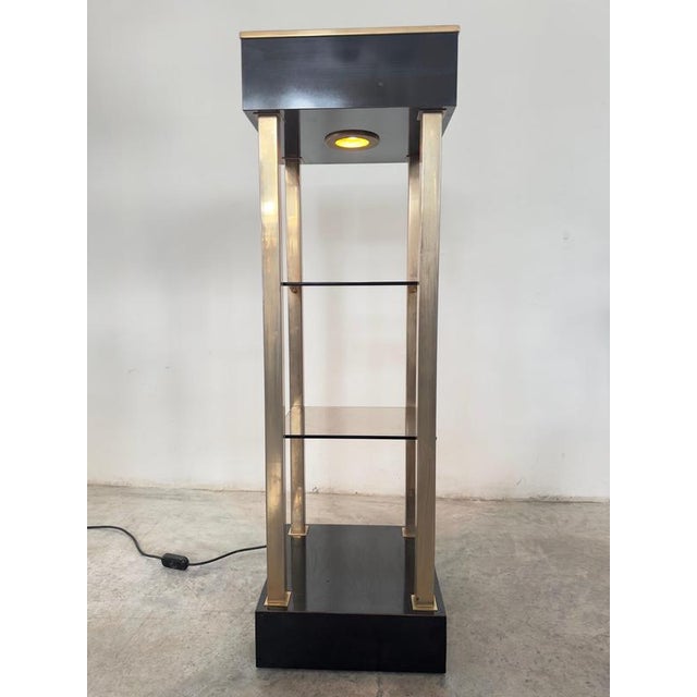Mid-Century Modern Illuminated Display Stand from Belgo Chrom, 1970s For Sale - Image 14 of 17
