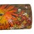 Orange Rustic Log Lion Art Wood Hand Painted For Sale - Image 8 of 9