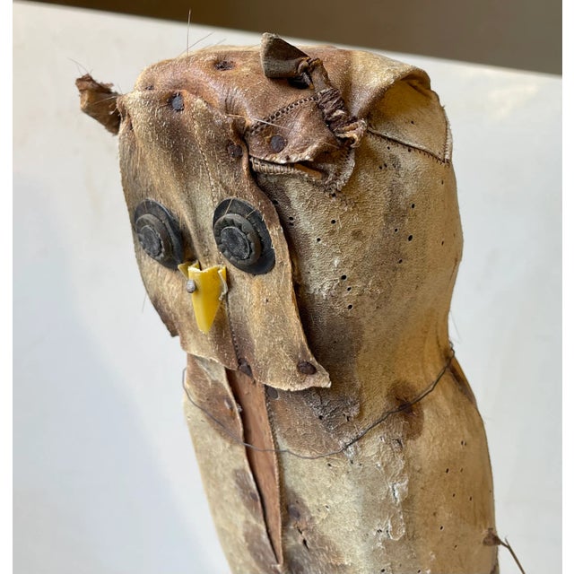 French Folk Art Owl Decoy - Bird Scarer, 1930s For Sale - Image 4 of 10