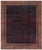 Doris Leslie Blau Antique Indian Navy Blue With Burgundy Rug - c. 1900 Agra For Sale