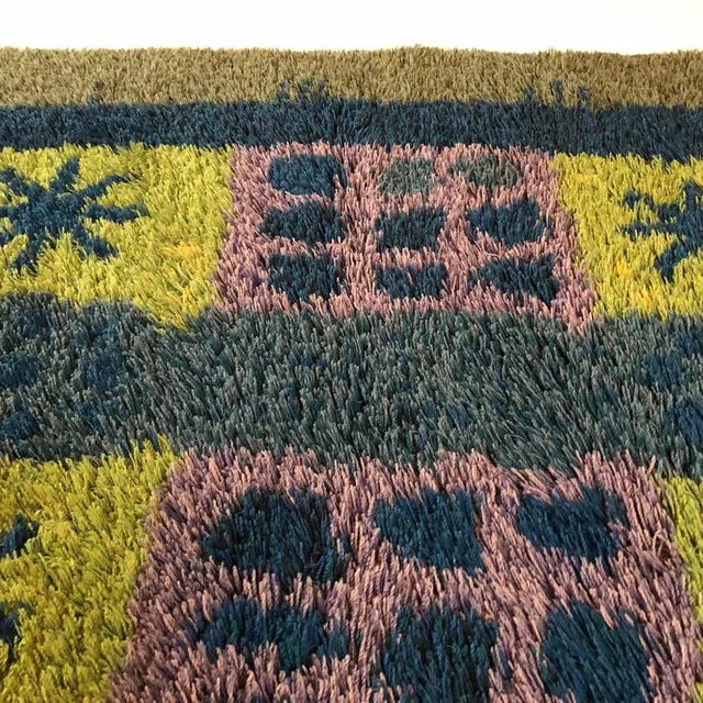Extra Large Scandinavian Rya Rug by Arne Lindaas for Sellgren As For Sale - Image 16 of 18