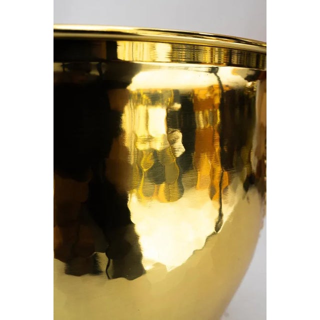 Art Deco Brass Palm Pot, 1920s For Sale - Image 6 of 10