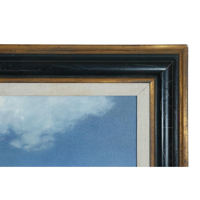 American Signed Original Oil on Canvas “McGown Peak From Stanley Lake” For Sale - Image 3 of 10