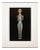 Silver Statuette of Nude Goddess, Original 1940s Gold-Foiled Swiss Photogravure For Sale