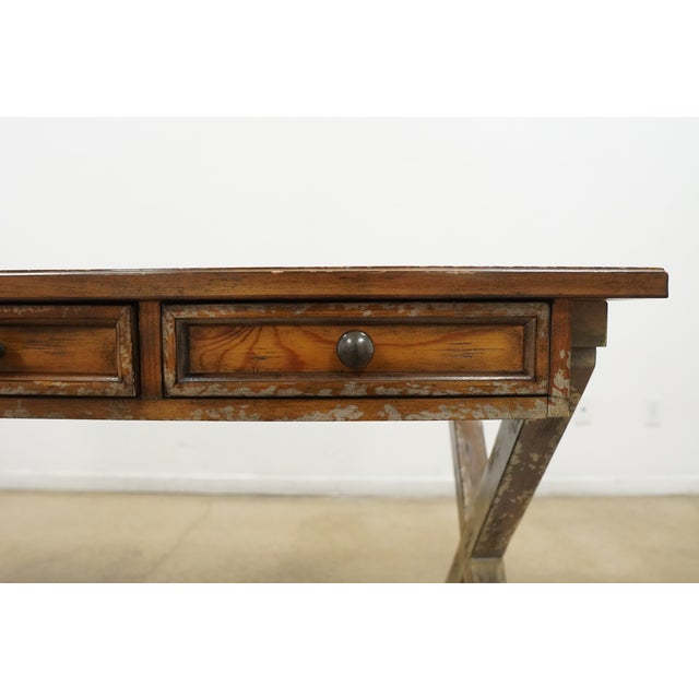 Hooker Furniture Melange Bennett X-Base Writing Desk For Sale - Image 11 of 17