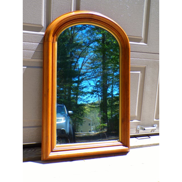 Large Antique Arched Top Hall Pier Mirror Victorian Mercury Mirror For Sale In Boston - Image 6 of 10