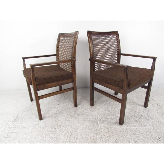 Lane MidCentury Cane Back Dining Chairs Set of 6 Chairish