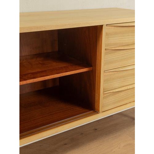 Scandinavian Walnut Veneer Sideboard, 1950s For Sale - Image 8 of 9