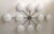 Italian 21st Century Dieci Polished Chrome Glossy White Murano Flush Mount by Fabio LTD For Sale - Image 3 of 6