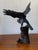 Antique Japanese Cast Iron Hinged Wing Eagle Sculpture For Sale - Image 11 of 11