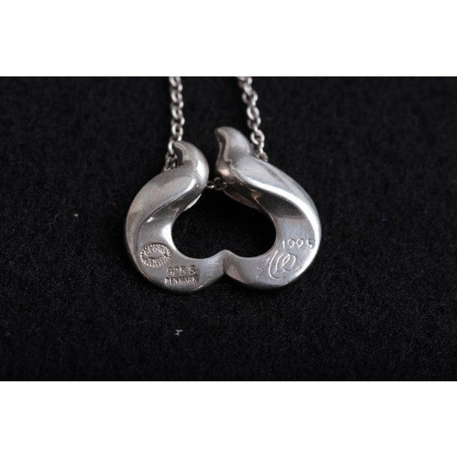 Georg Jensen sterling silver S925 year pendant, 1995. designed by Allan Scharff. Includes silver chain (not Georg Jensen)...