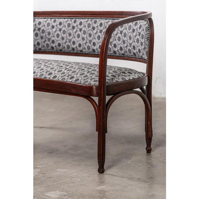 Gray Model No. 715/C Bench by Gustav Siegel for J&J Kohn, 1901 For Sale - Image 8 of 14