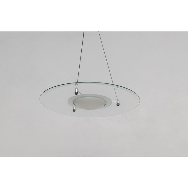 Glass Pendant Lamp by Fabio Di Bartolomei for Bieffeplast, 1980s For Sale - Image 6 of 6