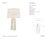 Thomas O'Brien by Visual Comfort Signature Sierra Buffet Lamp in Plaster White with Linen Shade Designer: Thomas O'Brien...
