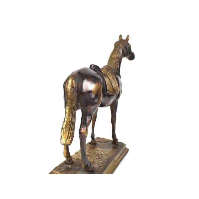 Mid 20th Century Bronze Horse on Base Model Figurine For Sale - Image 4 of 10