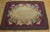 19th Century 1890s Purple Medallion Floral Handmade Folk Art Antique American Hooked Rug For Sale - Image 5 of 10