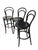 Set of 3 Modern Rendition of Black Bentwood Bar Stools by Ton For Sale In Portland, OR - Image 6 of 13