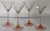 Vintage Made in France Blush Pink Martini Glasses - Set of 4 For Sale - Image 4 of 5
