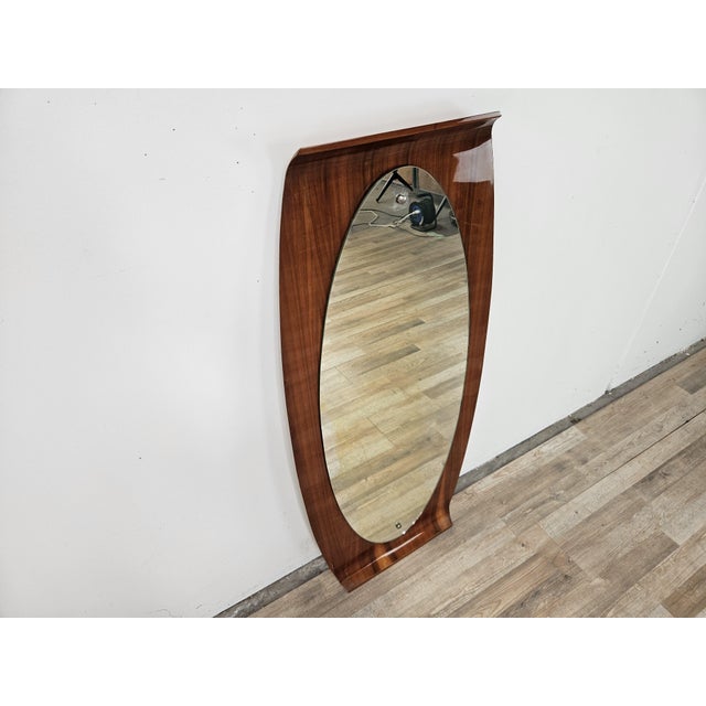 Curved Plywood Wall Mirror from Campo E Graffi, 1960s For Sale - Image 14 of 14