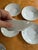 1950s 1950s Set of Eight (8) Hutschenreuther Caribe Soup Bowls 7.75 Inch White Blue Gray Platinum Rim Minimalist Porcelain For Sale - Image 5 of 7