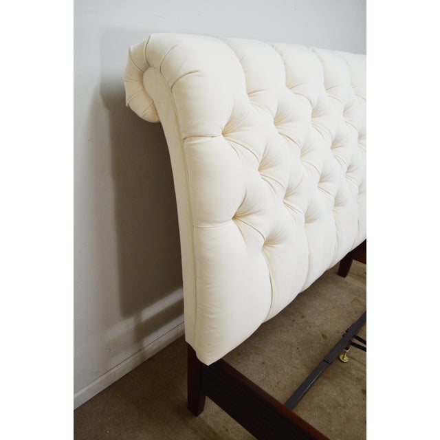 Stickley Queen Tufted Bed For Sale - Image 9 of 12