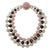 Vintage French Pink and Brown Glass Bead Statement Necklace, 1950s For Sale - Image 4 of 12
