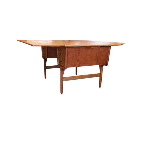 Extendable Desk in Teak by Carl Aage Skov for Munch Møbler, 1960s For Sale - Image 6 of 18