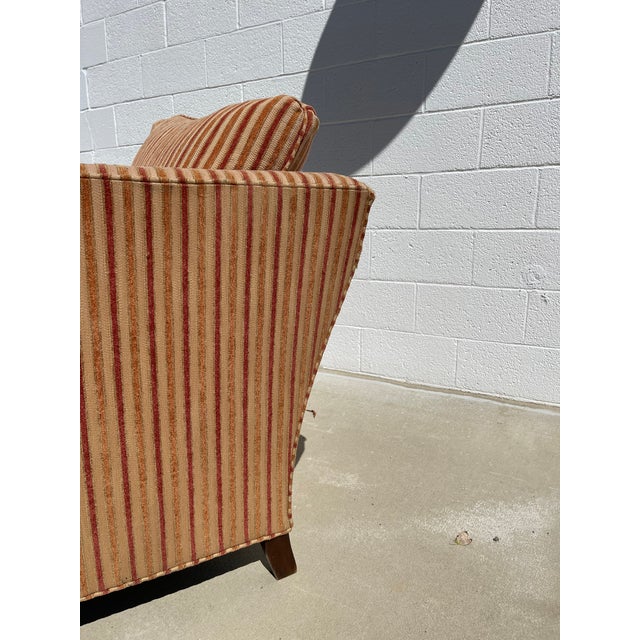 Vintage Stickley Brand Classic Upholstered Club Chair For Sale - Image 9 of 15