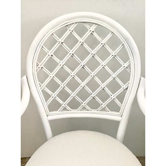 Textile Ficks Reed Arm Chairs With New Todd Hase Upholstery - a Pair For Sale - Image 7 of 12